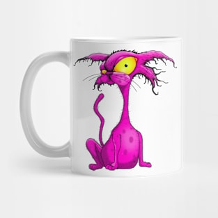 2 Side Angry Cat Mug